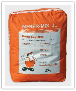 Bolsa de 25 kg de mortero de juntas Weser-Mix JL