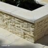 Couvre-mur Vieille pierre Plat - largeur 28 cm - Coloris Crème