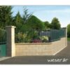 Muret de clôture Lisse Weser - Ton pierre