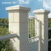 Pilier de clôture et portail Amboise - Coloris Crème