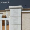 Pilier de clôture et de portail Camargue Weser - Blanc Tradition