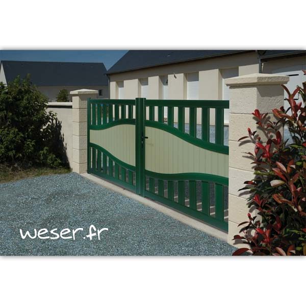 Pilier de clôture et de portail Chaumont Weser - Crème