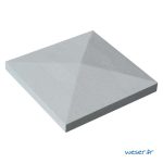 Chapeau de pilier Pointe-de-Diamant - largeur 32 - Gris