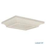 Chapiteau pour poteau de clôture ou de portail Cheverny WESER - largeur 39 - Crème