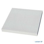 Chapeau Plat pour pilier de clôture - largeur 40 - Blanc cassé