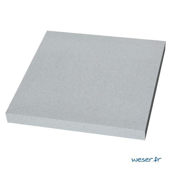 Chapeau Plat pour pilier de clôture - largeur 40 - Gris