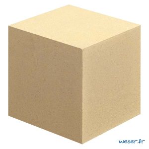 Cube pour balustrade en escalier Weser - Sahara (Jaune Ton pierre)