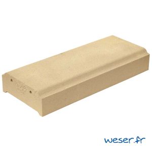 Lisse - Main courante pour balustrade Weser - hauteur 8 cm - Sahara (Jaune Ton pierre)