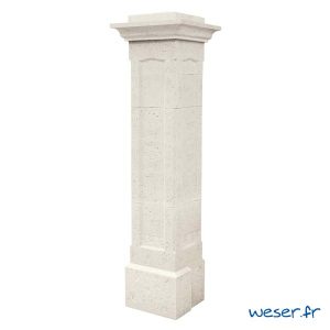 Pilier complet Gauche Chambord Weser - Crème