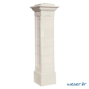 Pilier complet Intermédiaire Chambord Weser - Crème