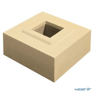 Rehausse de trumeau de balustrade Weser - Sahara (Jaune Ton pierre)