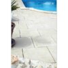 Dalle et Margelle de piscine Bergerac Weser - en pierre reconstituée - Coloris Crème
