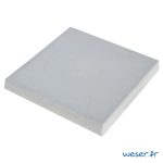 Chapeau de pilier Plat Pierre Lisse - largeur 40 - Gris - WESER