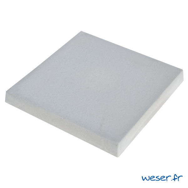 Chapeau de pilier Plat Pierre Lisse - largeur 40 - Gris - WESER