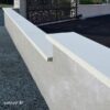 Couvre-mur OPTIPOSE® PLAT - longueur 1 mètre, largeur 30 cm - Blanc cassé - Weser