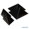 Insert pour poteau de clôture Prisme Weser - Coloris noir