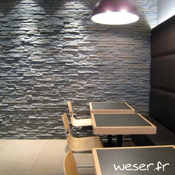 Plaquettes de parement muraux De Ryck By Weser STRATO Gris nuancé DRPKGM85