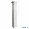 Kit un pilier de clôture complet ACCESS largeur 29 cm - PACCESS29CPLB - Blanc cassé
