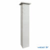 Kit un pilier de clôture complet PRISME SIMPLE TOUCH largeur 29 cm - PPRISMESIMP29CPLB- Blanc cassé