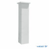 Kit d'un pilier de clôture complet STEEL'IN LIGHT largeur 39 cm - PSTEELLIGHT39CPLB - Blanc cassé