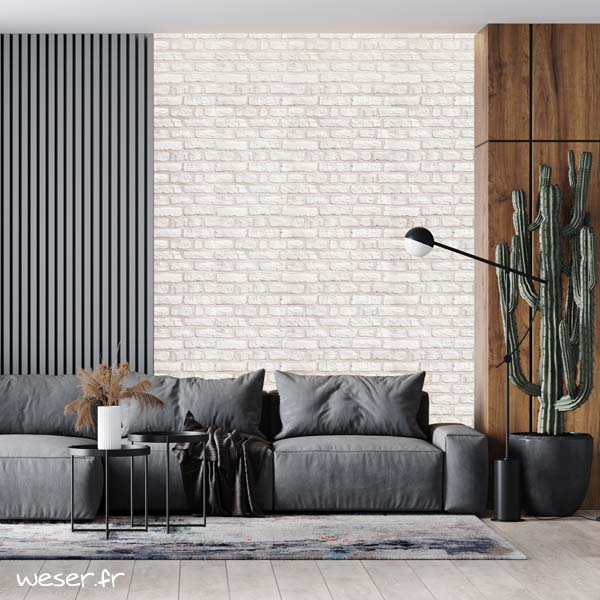 Plaquettes de parement muraux Weser GRANULIT G51 Blanc - Salon