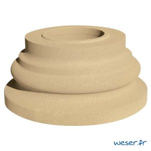 Base pour Colonne Lisse diamètre 26 - Ton pierre WESER