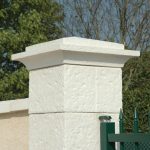 Pilier de clôture Cheverny Largeur 38 - Blanc Tradition - WESER (HD)