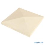 Chapeau Pierre Lisse Pointe de Diamant - Largeur 50 - Crème - WESER