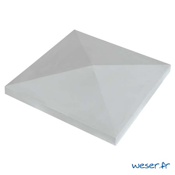 Chapeau Pierre Lisse Pointe de Diamant - Largeur 50 - Gris - WESER