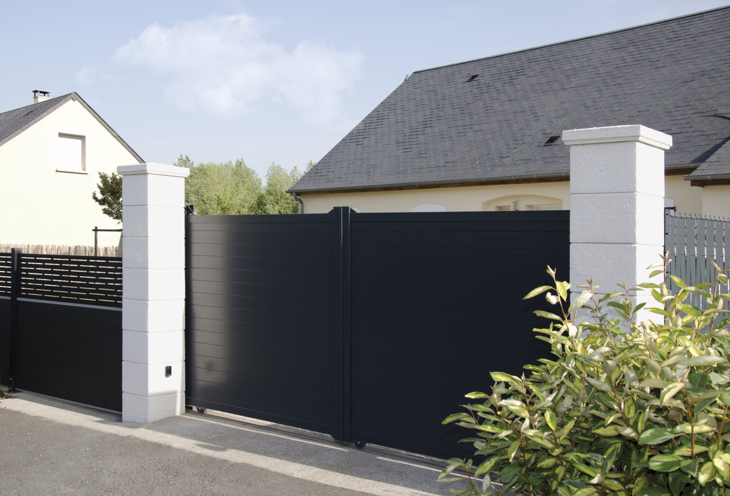 Pilier de clôture Chaumont - Blanc tradition - WESER (HD)