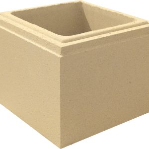 Pilier de clôture Lisse Uni sans joint - largeur 25 - Ton pierre - WESER (HD)
