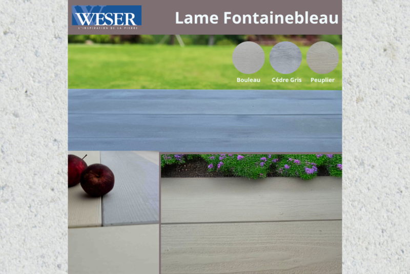 Sublimez votre terrasse avec la lame Fontainebleau de WESER