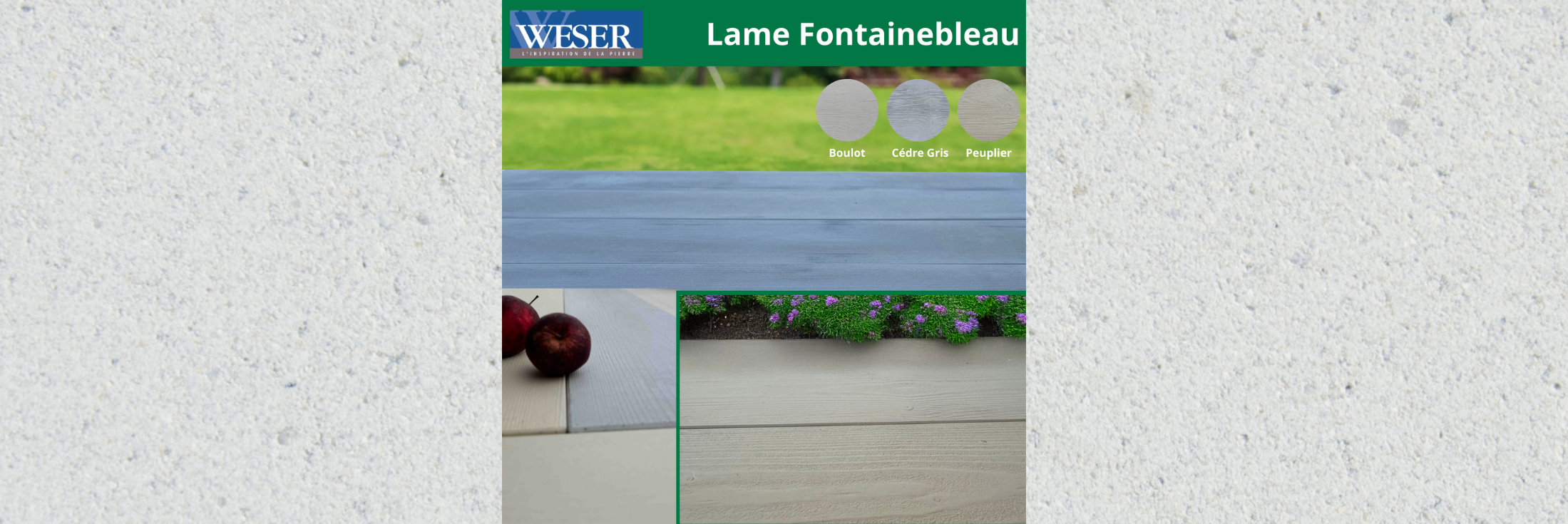 Sublimez votre terrasse avec la lame Fontainebleau de WESER