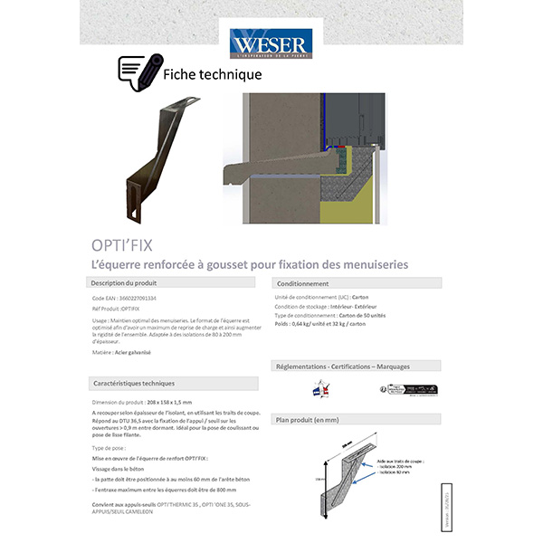 Equerre universelle OPTI'FIX