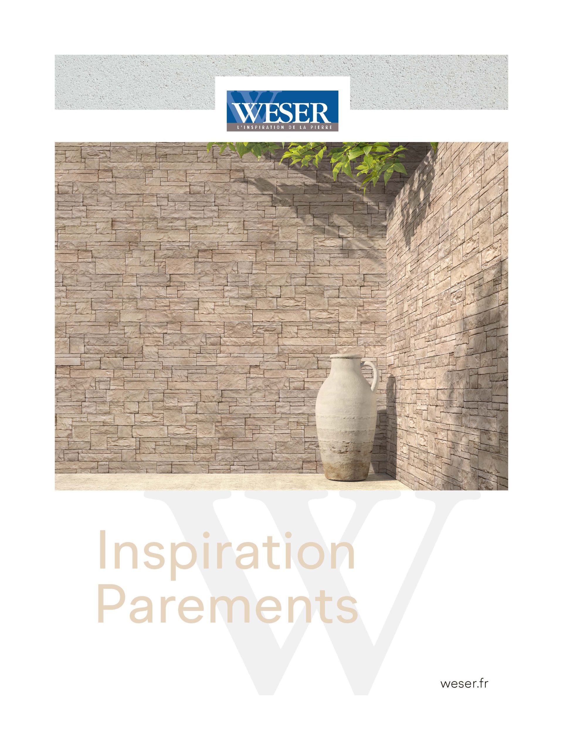 Page de couverture brochure parement muraux