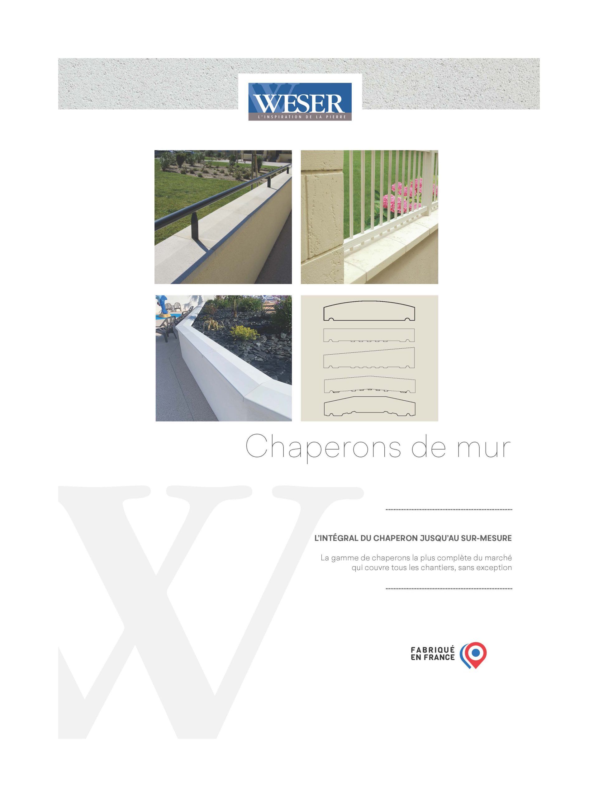 page de couverture brochure gamme chaperon