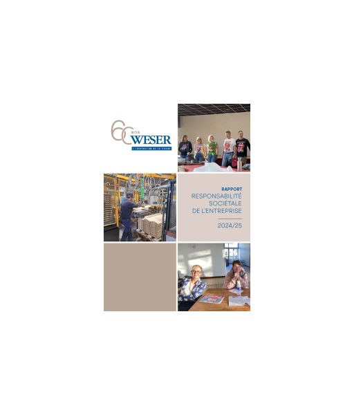 Page de couverture Rapport RSE démarche rse