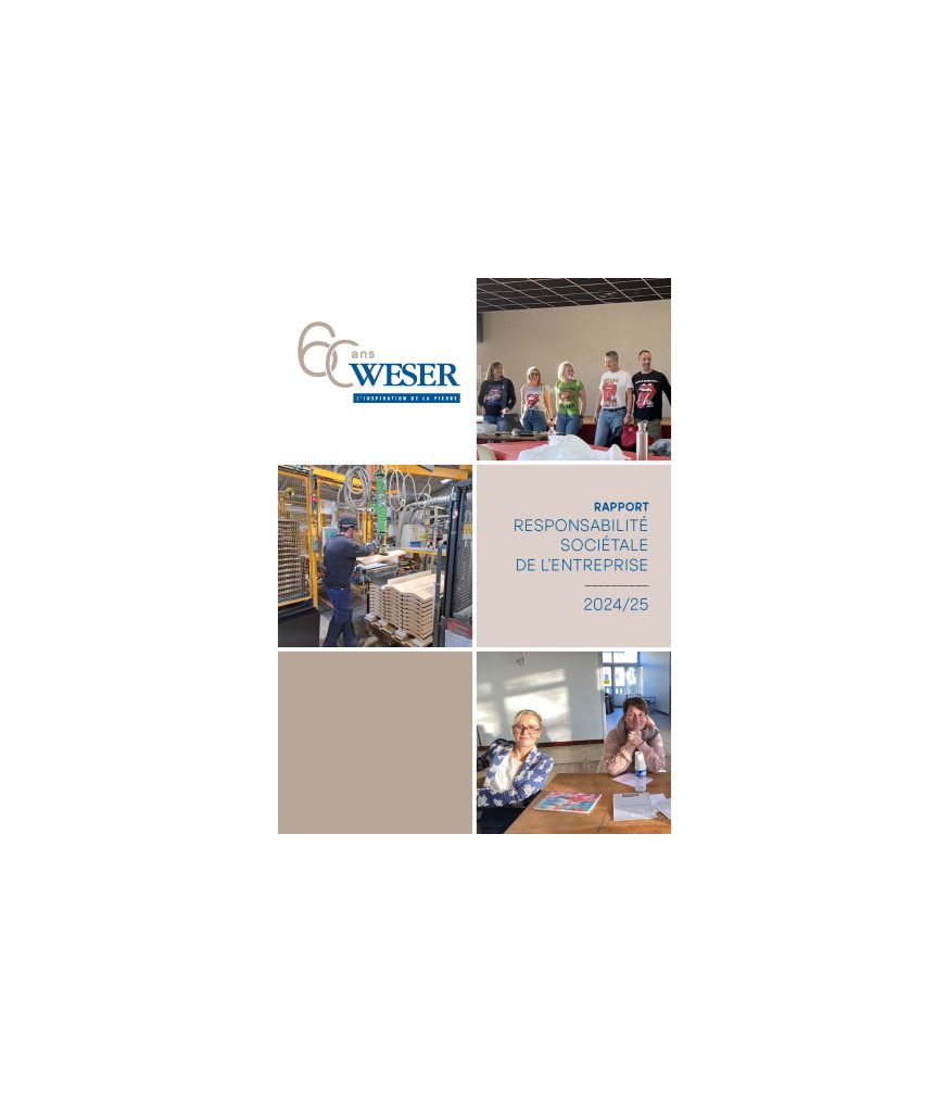 Page de couverture Rapport RSE démarche rse