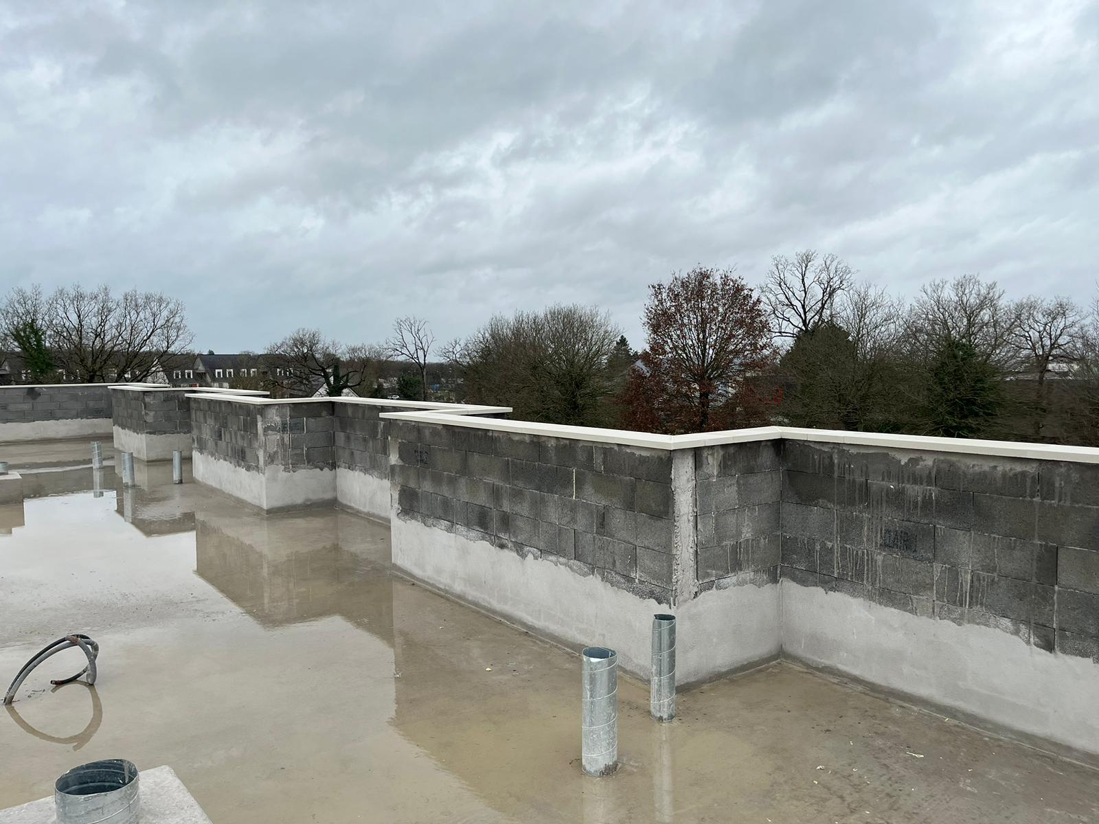 Chantier acrotère weser chaperon - optipose