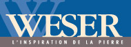 Logo Weser, fabriquant de produits en pierre reconstituée et béton décoratif